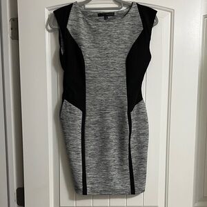Harve Benard Gray and Black Mini Dress